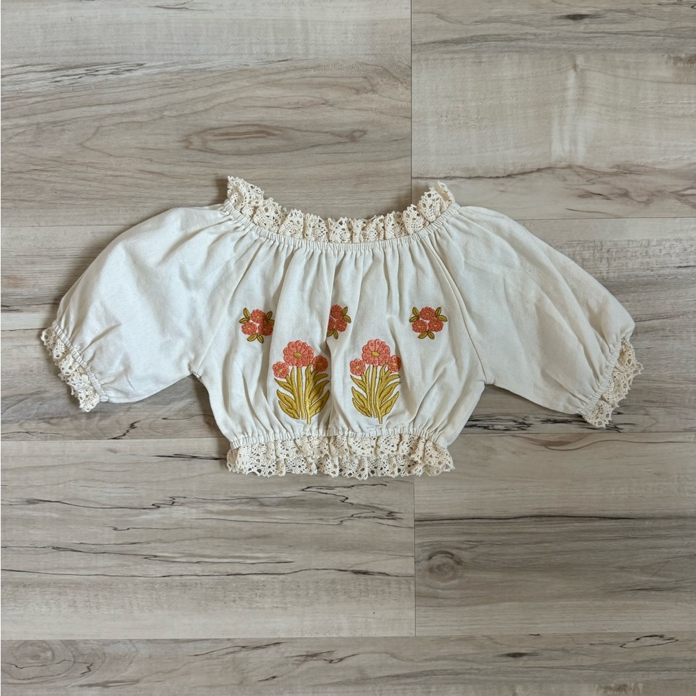 100% cotton crop top